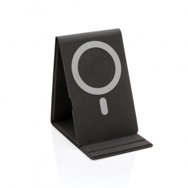 Logo trade advertising products picture of: Artic Magnetic 10W wireless charging phone stand