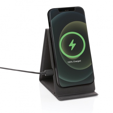 Logo trade promotional giveaways image of: Artic Magnetic 10W wireless charging phone stand