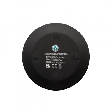 Logo trade promotional giveaway photo of: RCS recycled plastic 15W Wireless fast charger