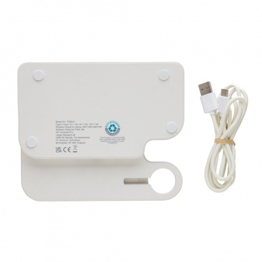 Logotrade advertising product image of: Joltz RCS recycled plastic dual 15W charger with iWatch slot