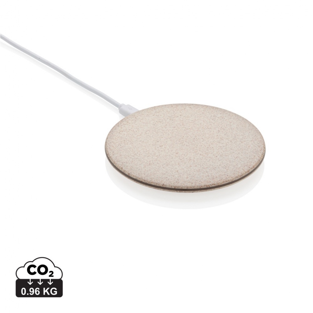 Logotrade promotional item picture of: 5W Wheat straw wireless charger