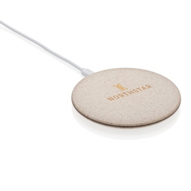 Logotrade promotional products photo of: 5W Wheat straw wireless charger