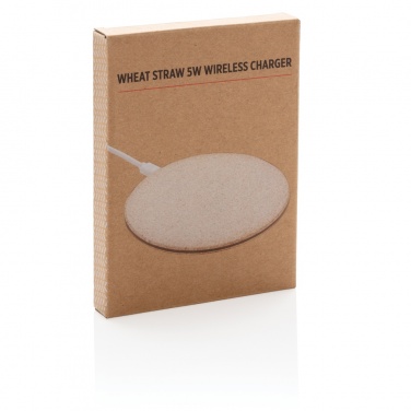 Logotrade promotional product picture of: 5W Wheat straw wireless charger