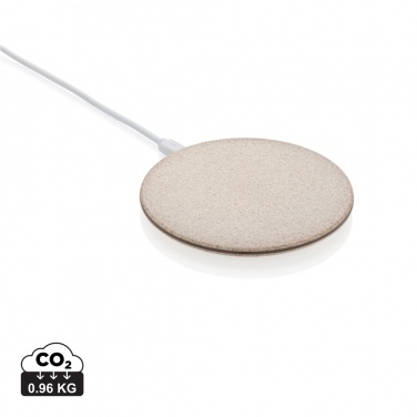 Logo trade business gift photo of: 5W Wheat straw wireless charger