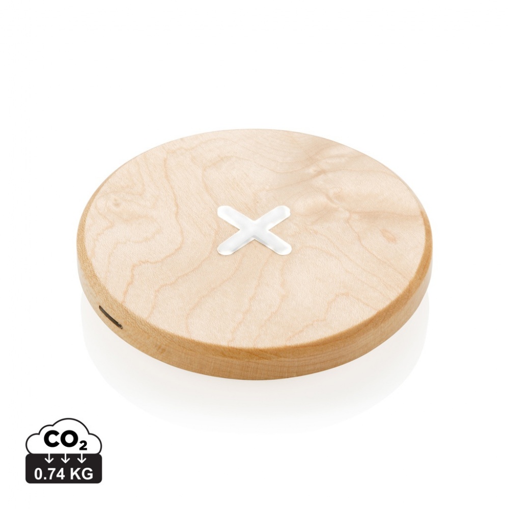 Logotrade promotional item picture of: 5W wood wireless charger