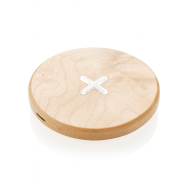 Logo trade promotional giveaways image of: 5W wood wireless charger