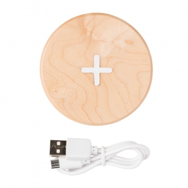 Logotrade advertising product picture of: 5W wood wireless charger