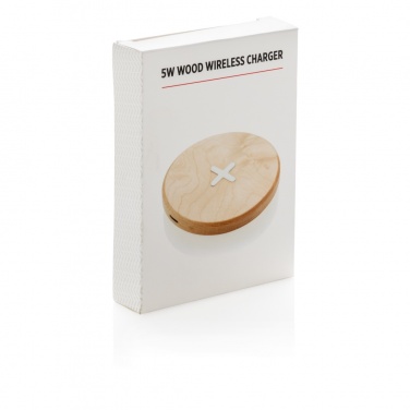 Logotrade corporate gift picture of: 5W wood wireless charger