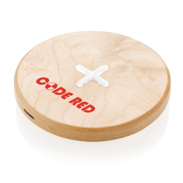 Logo trade promotional items image of: 5W wood wireless charger