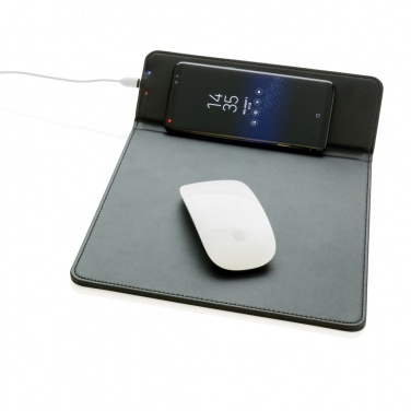 Logo trade corporate gift photo of: Mousepad with 5W wireless charging