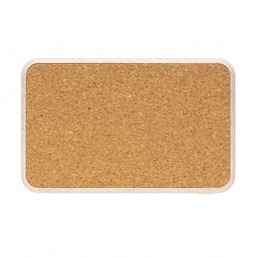 Logotrade advertising products photo of: Cork and Wheat 5.000 mAh pocket powerbank