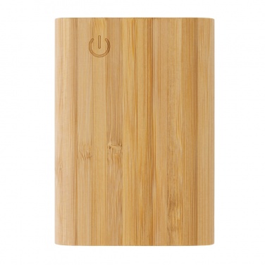 Logo trade promotional item photo of: Bamboo 5.000 mAh powerbank