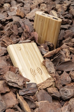 Logotrade promotional gift picture of: Bamboo 5.000 mAh powerbank