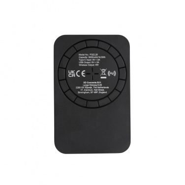 Logo trade promotional item photo of: Magnetic 5.000 mAh 5W wireless powerbank