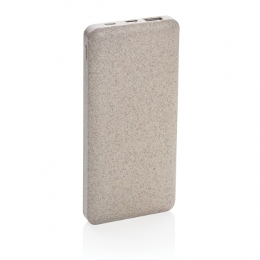 Logotrade promotional merchandise photo of: 10.000 mah wheat straw powerbank