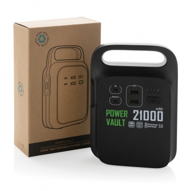 Logo trade promotional giveaways picture of: Power Vault RCS rplastic 21000 mAh portable power station