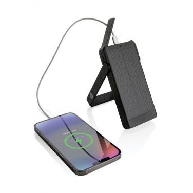 Logo trade promotional giveaways image of: Skywave RCS recycled plastic solar powerbank 10000 mAh