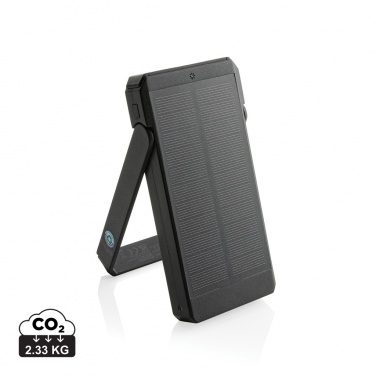 Logotrade promotional merchandise picture of: Skywave RCS recycled plastic solar powerbank 10000 mAh