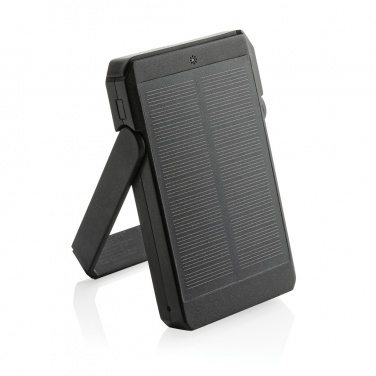 Logotrade promotional gift image of: Skywave RCS rplastic solar powerbank 5000 mAh 10W wireless