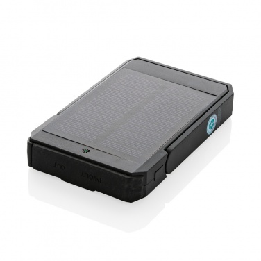 Logo trade promotional merchandise picture of: Skywave RCS rplastic solar powerbank 5000 mAh 10W wireless