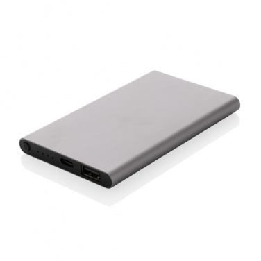 Logotrade corporate gifts photo of: RCS recycled plastic/aluminum 4000 mah powerbank with type C