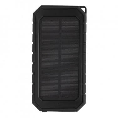 Logotrade promotional merchandise picture of: RCS recycled plastic Solar powerbank with 10W Wireless