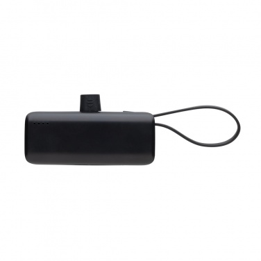 Logo trade promotional gifts image of: Powerlink RCS rplastic 3000 mah powerbank USB C connector