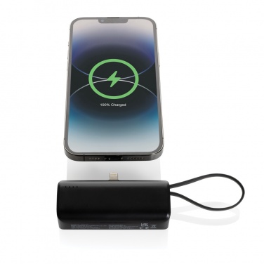 Logo trade promotional merchandise picture of: Powerlink RCS rplastic 3000 mAh powerbank iOS connector