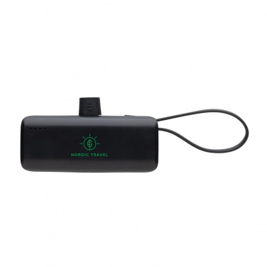 Logo trade promotional gifts image of: Powerlink RCS rplastic 3000 mAh powerbank iOS connector