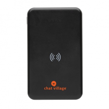 Logo trade corporate gift photo of: RCS recycled plastic 5.000 mAh 5W wireless powerbank