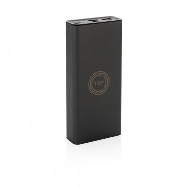 Logo trade corporate gifts picture of: Terra RCS recycled 20W aluminium powerbank 20.000 mAh