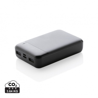 Logo trade promotional products image of: RCS standard recycled plastic 10.000 mAh powerbank