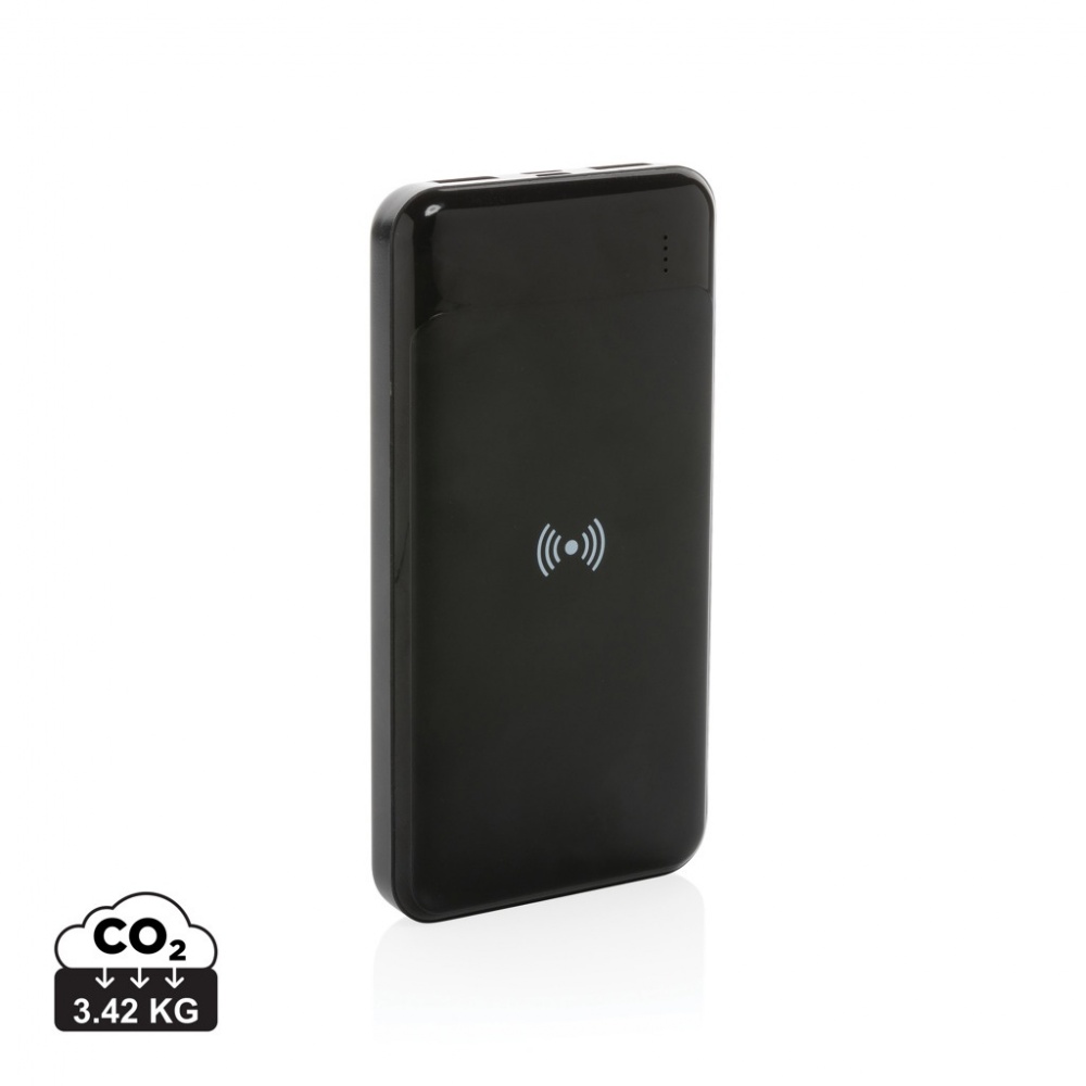 Logo trade business gift photo of: RCS standard recycled plastic wireless powerbank