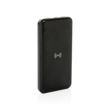 Logo trade corporate gifts picture of: RCS standard recycled plastic wireless powerbank