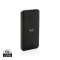 RCS standard recycled plastic wireless powerbank, black