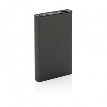 Logo trade promotional item photo of: Terra RCS recycled aluminium powerbank 5.000 mAh