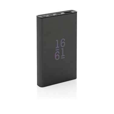 Logotrade promotional giveaway picture of: Terra RCS recycled aluminium powerbank 5.000 mAh