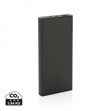 Logo trade promotional merchandise picture of: Terra RCS recycled 18W aluminium powerbank 10.000 mAh