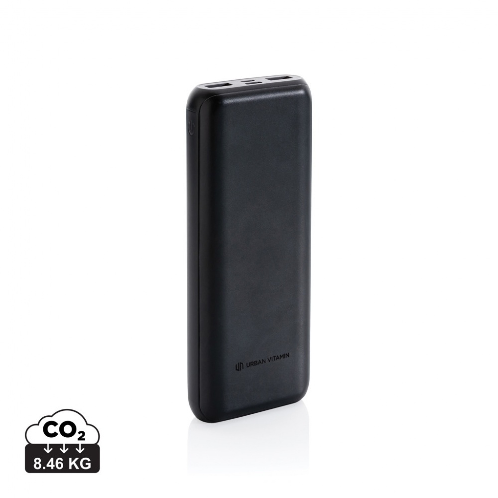 Logo trade promotional giveaway photo of: Urban Vitamin Pasadena 20.000 mAh 18W PD powerbank