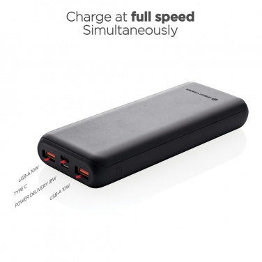 Logotrade promotional gift image of: Urban Vitamin Pasadena 20.000 mAh 18W PD powerbank