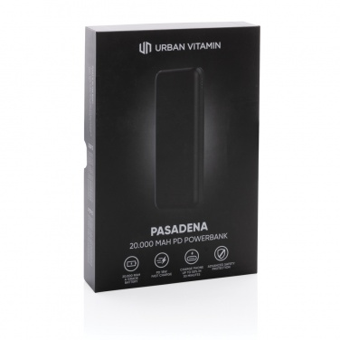 Logotrade business gift image of: Urban Vitamin Pasadena 20.000 mAh 18W PD powerbank