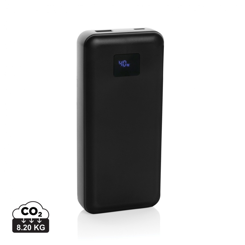 Logo trade promotional giveaway photo of: Gridley RCS rplastic 20000 65W laptop powerbank