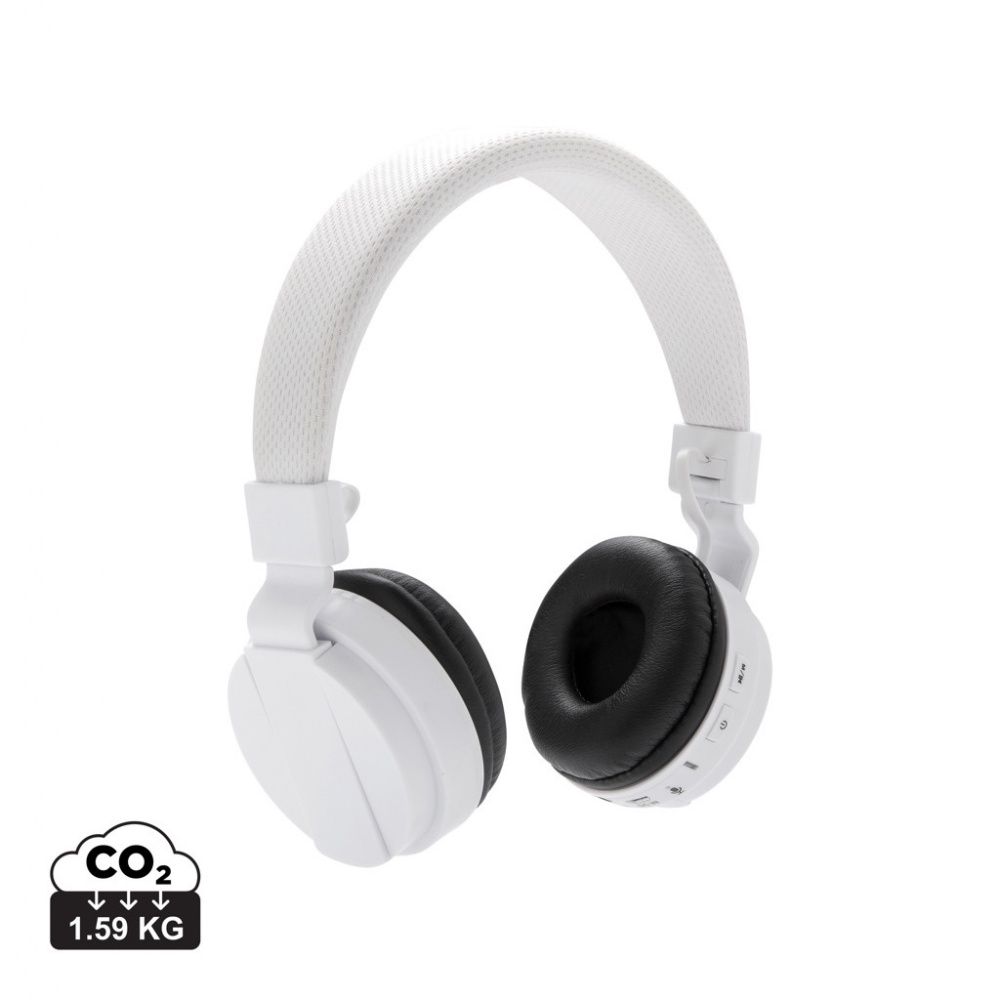 Logo trade promotional merchandise photo of: Foldable wireless headphone