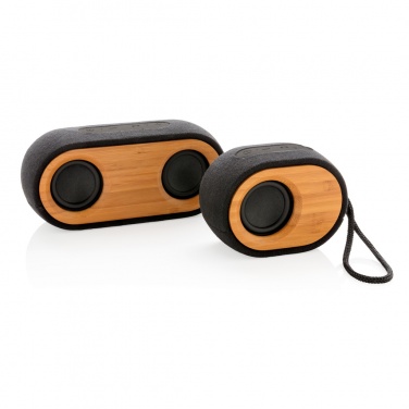 Logo trade promotional item photo of: Bamboo X  speaker