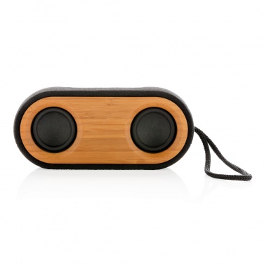 Logo trade advertising products picture of: Bamboo X double speaker