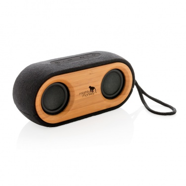 Logotrade business gifts photo of: Bamboo X double speaker