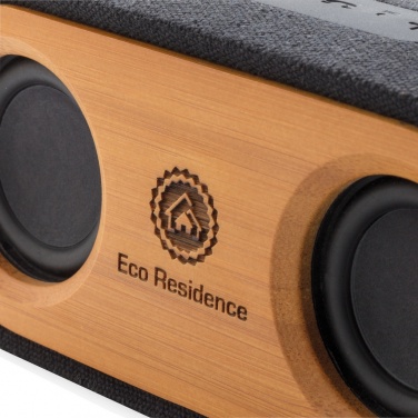 Logo trade promotional items picture of: Bamboo X double speaker