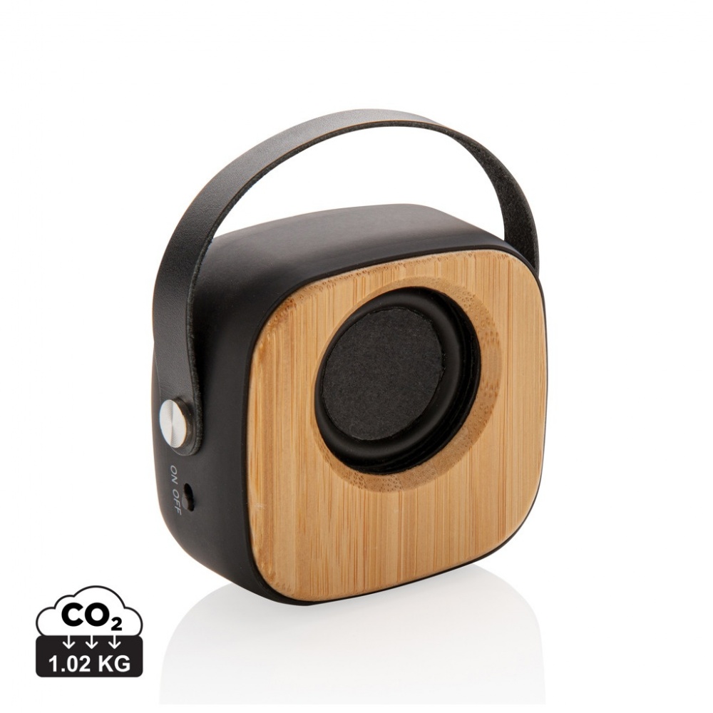 Logotrade advertising product image of: Bamboo 3W Wireless Fashion Speaker