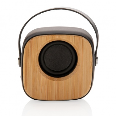 Logo trade corporate gifts image of: Bamboo 3W Wireless Fashion Speaker