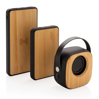 Logotrade promotional merchandise picture of: Bamboo 3W Wireless Fashion Speaker